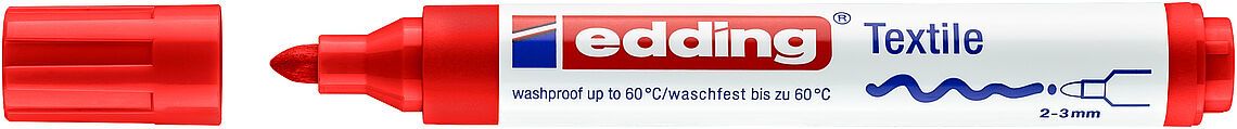 Marcador textil Edding E-4500 Rojo1