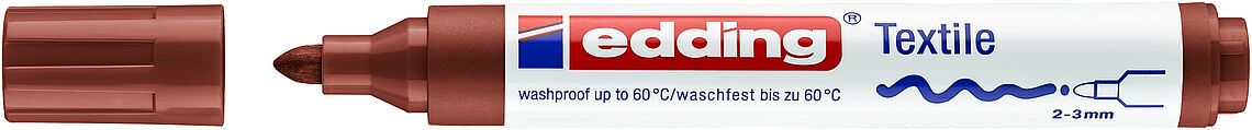 Marcador textil Edding E-4500 Café1