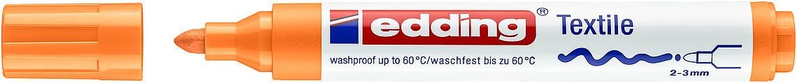 Marcador textil Edding E-4500 Naranja Fluor1