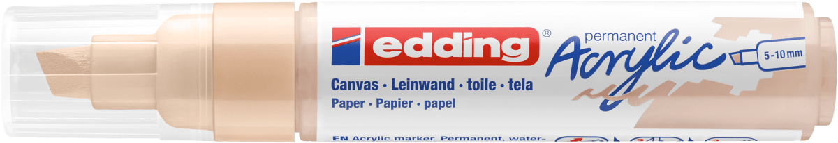 Marcador Acrílico trazo grueso Edding e-5000 beige1