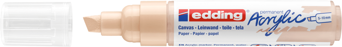 Marcador Acrílico trazo grueso Edding e-5000 beige