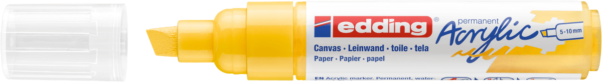 Marcador Acrílico trazo grueso Edding e-5000 Amarillo2