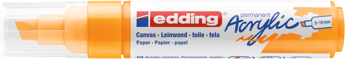 Marcador Acrílico trazo grueso Edding e-5000 Amarillo sol1