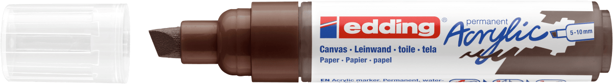 Marcador Acrílico trazo grueso Edding e-5000 Café2