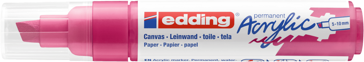 Marcador Acrílico trazo grueso Edding e-5000 Magenta1