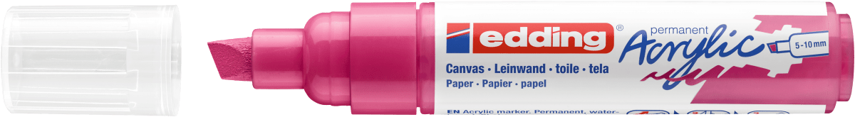 Marcador Acrílico trazo grueso Edding e-5000 Magenta