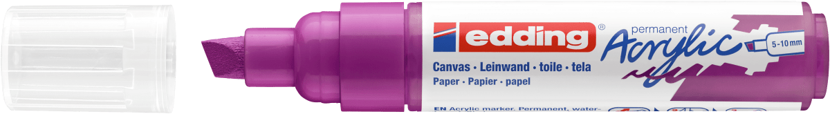 Marcador Acrílico trazo grueso Edding e-5000 Morado2