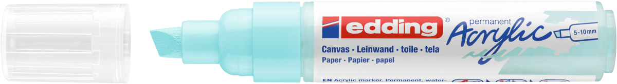 Marcador Acrílico trazo grueso Edding e-5000 Azul Pastel2