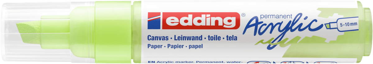 Marcador Acrílico trazo grueso Edding e-5000 Verde pastel1