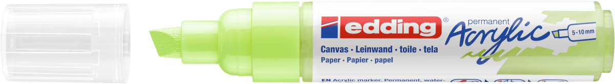 Marcador Acrílico trazo grueso Edding e-5000 Verde pastel2