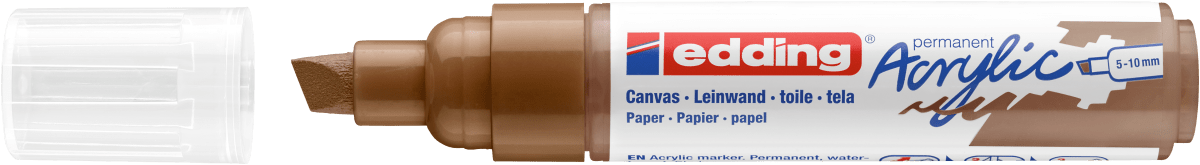 Marcador Acrílico trazo grueso Edding e-5000 Avellana2