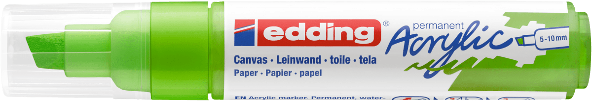 Marcador Acrílico trazo grueso Edding e-5000 Verde limón1