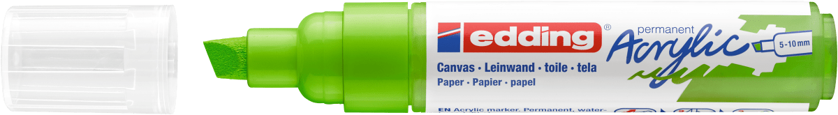 Marcador Acrílico trazo grueso Edding e-5000 Verde limón2