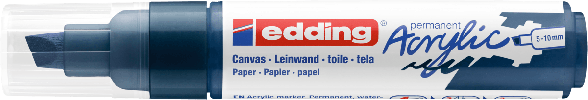 Marcador Acrílico trazo grueso Edding 5000 Azul medianoche1