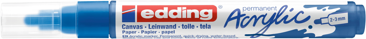 Marcador Acrílico trazo medio Edding e-5100 Azul1