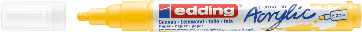 Marcador Acrílico trazo medio Edding e-5100 Amarillo2