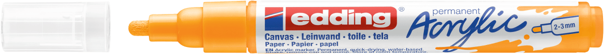 Marcador Acrílico trazo medio Edding e-5100 Amarillo sol2