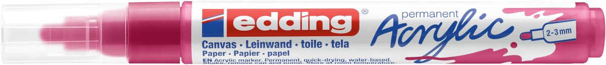 Marcador Acrílico trazo medio Edding e-5100 Magenta1