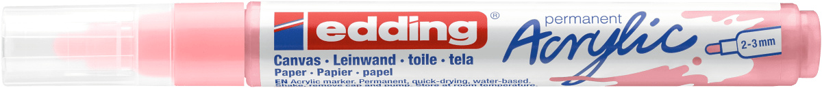 Marcador Acrílico trazo medio Edding e-5100 Malva1