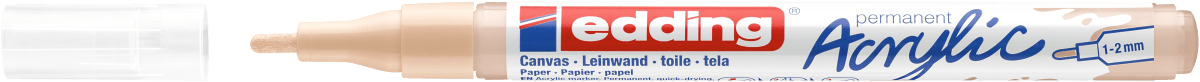 Marcador Acrílico trazo fino Edding e-5300 beige2