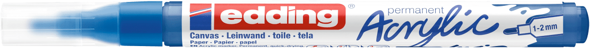 Marcador Acrílico trazo fino Edding e-5300 AzuL1