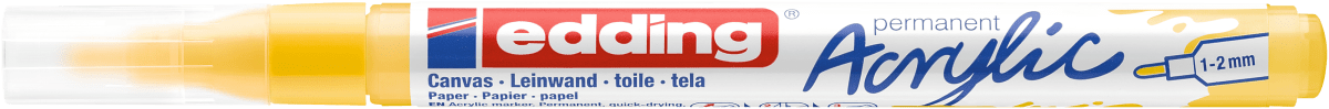 Marcador Acrílico trazo fino Edding e-5300 Amarillo1