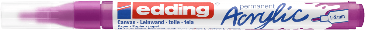 Marcador Acrílico trazo fino Edding e-5300 Morado1