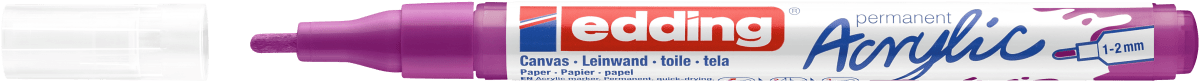 Marcador Acrílico trazo fino Edding e-5300 Morado2