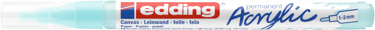 Marcador Acrílico trazo fino Edding e-5300 Azul Pastel1