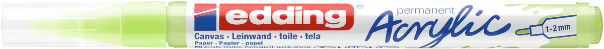 Marcador Acrílico trazo fino Edding e-5300 Verde pastel1