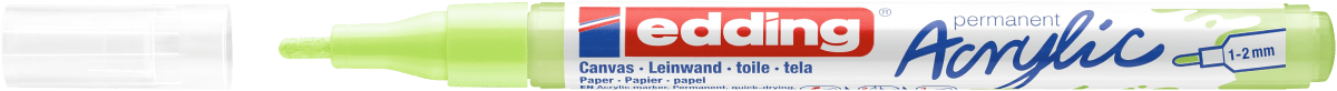 Marcador Acrílico trazo fino Edding e-5300 Verde pastel2