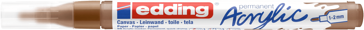 Marcador Acrílico trazo fino Edding e-5300 Avellana1