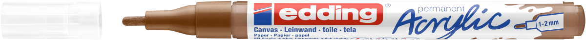 Marcador Acrílico trazo fino Edding e-5300 Avellana2