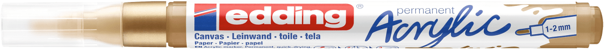 Marcador Acrílico trazo fino Edding e-5300 Dorado1