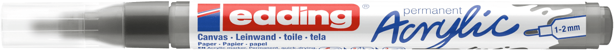 Marcador Acrílico trazo fino Edding e-5300 Gris1