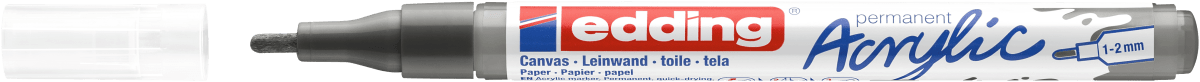 Marcador Acrílico trazo fino Edding e-5300 Gris2