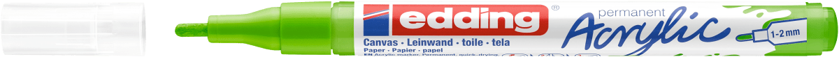 Marcador Acrílico trazo fino Edding e-5300 Verde limón2