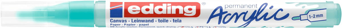 Marcador Acrílico trazo fino Edding e-5300 Turquesa1