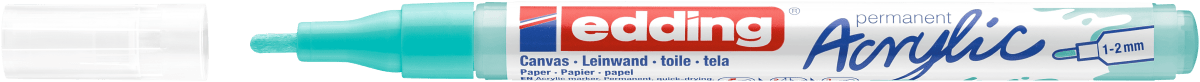 Marcador Acrílico trazo fino Edding e-5300 Turquesa2