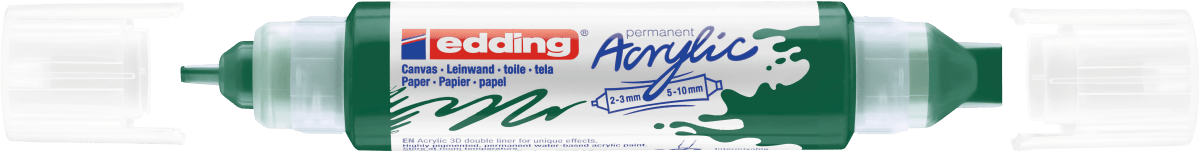 Marcador acrílico 3D edding 5400 punta doble Verde musgo2