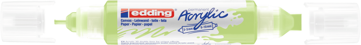 Marcador acrílico 3D edding 5400 punta doble Verde pastel2