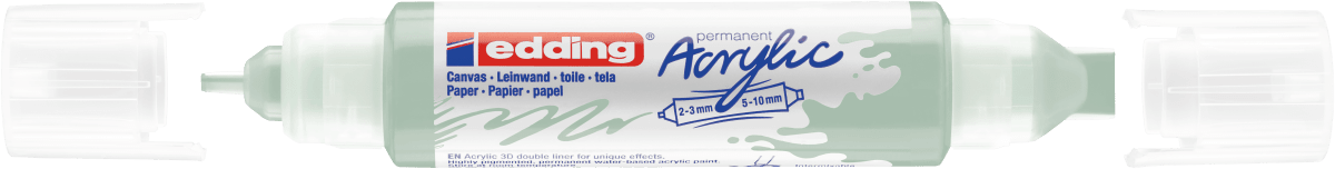 Marcador acrílico 3D edding 5400 punta doble Menta2