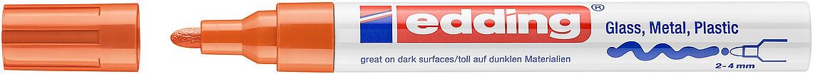 Marcador Óleo Permanente Edding E-750 Naranja1