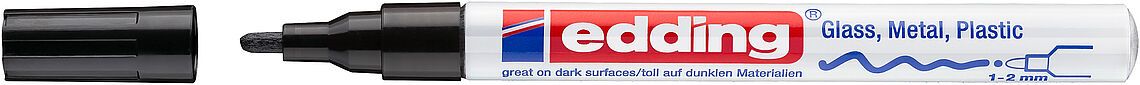 Marcador Óleo Permanente Edding E-751  Negro1
