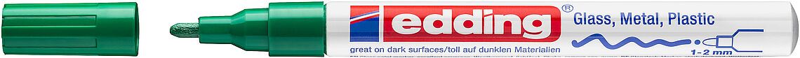 Marcador Óleo Permanente Edding E-751 Verde1