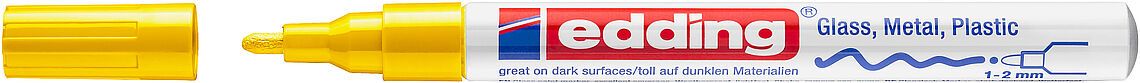 Marcador Óleo Permanente Edding E-751 Amarillo1