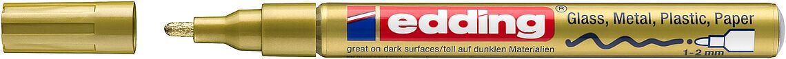 Marcador Óleo Permanente Edding E-751 Oro1