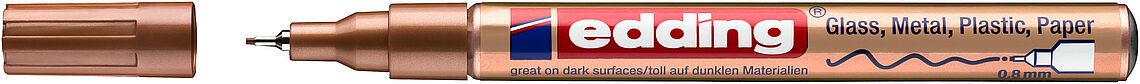 Marcador Óleo Permanente Edding E-780 Cobre1