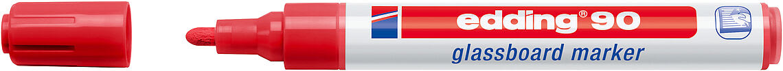 Marcador De Vidrio edding E-90 Rojo1