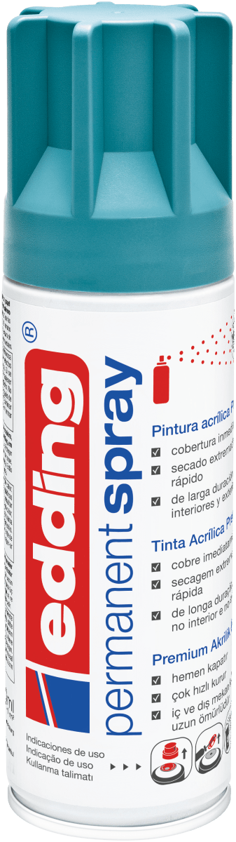 Spray permanente de pintura acrílica de alta gama Edding E-5200 Petróleo Mate1